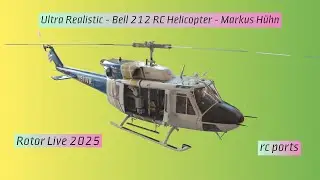 Ultra Realistic RC Helicopter Bell 212 - Super Detailed Interior