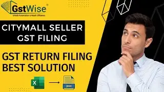 HOW TO DOWNLOAD DATA AND FILE GST RETURN FOR CITYMALL SELLER | USING GSTWISE.IN
