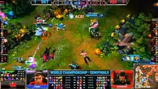 Fakers sexy move over Najin Black Sword - Semifinals Worlds Championship Season 3