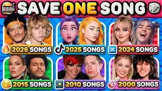 Save One Song Per Year ⭐️🎶 Most Popular 6 Songs Each Year 2000 - 2026 | Music Quiz 2026