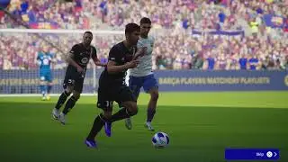 PES 24 trying bicycle kick goal
