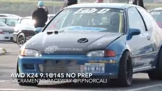 9.1@145 AWD K series Civic ...@Pipnorcali no prep winter warmup CMI sac