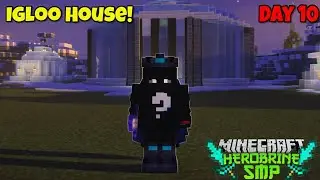 Building the ULTIMATE Igloo House in Herobrine SMP! ❄️🏠 #minecraft #herobrinesmp #build #survival