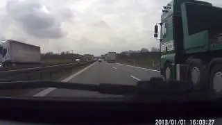 Drive from Berlin to Tropical Islands resort (Timelapse)