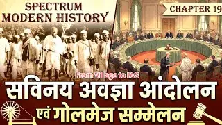 Spectrum Modern History Chapter 19 | Civil Disobedience Movement & Round Table Conferences 