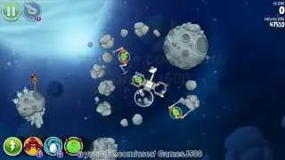Angry Birds Space 8-5 Beak Impact Walkthrough 3 Sterne L&ouml;sung