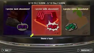 Team Dark Chocolate vs Team Milk Chocolate vs Team White Chocolate (5th Splatfest Theme) Intro