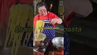 Salted Egg Pasta on a budget? Try this recipe from Tita Ces! #cooking #pinoyrecipe #cesquesada