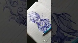 Drawing Gear 5 Luffy in my style 🔥 #shorts #anime