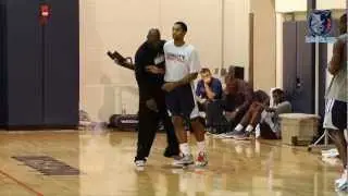 Michael Jordan Works out with Young Bobcats