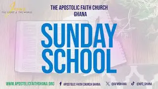 SUNDAY SCHOOL  -  THE CALL OF MOSES AT THE BURNIG BUSH || DECEMBER 07