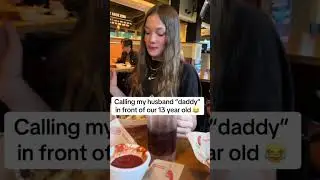 Calling my husband &ldquo;daddy&rdquo; in front of our kids!🤣#daddyprank #prank #fypシ #foryou