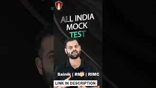 All India Mock Test For RIMC, Sainik School And RMS | #rimc_coaching_academy #sainikschool #rms