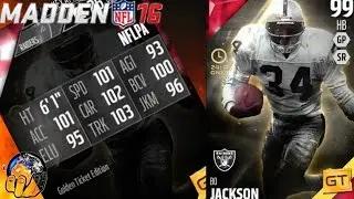 GOLDEN TICKET BO JACKSON NOW AVAILABLE IN MUT 16! | Madden 16 Ultimate Team Gameplay