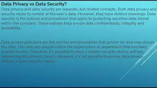 DATA PRIVACY