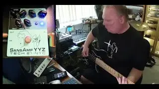 P Bass + SansAmp YYZ pedal by Tech 21