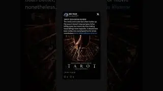 TAROT 2024 MOVIE REVIEW #tarot #tarotmovie #moviereview #review #horror #viralvideo #fridayrelease