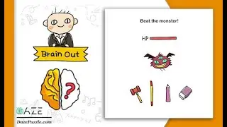 Brain Out Level 201 Answer (New Update), Beat the monster