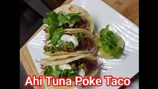 How To Make Ahi Tuna Poke Taco/Hawaiian Inspired Recipe/ Onolicious