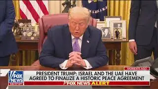 President Donald Trump announces a historic peace deal between Israel & UAE
