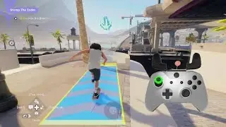 Grab over the Bench. Skate 4 with Controller 