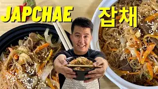 Japchae Korean Glass Noodles Recipe | Danry Santos