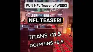 NFL Teaser Bet of the Week! #sportsbet #nflpick #sportspicks #footballpick #freepick