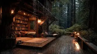 Gentle Piano & Forest Rainfall 🌧️ Drift Into Deep Sleep and Release All Stress