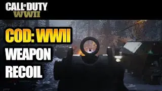 Weapon Recoil In Call Of Duty WW2 - Too Much Recoil?  Or Too Little? (COD:WWII Gameplay)