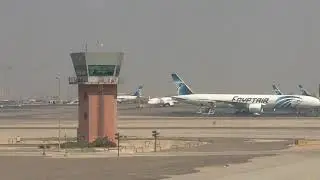 Takeoff From Cairo Airport on EgyptAir's B777-300ER [HD]