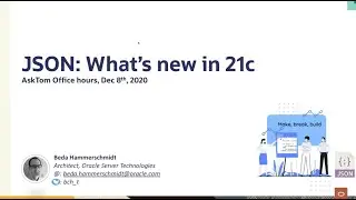JSON Type and other new JSON features in Oracle Database 21