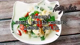 resepi sawi putih masak lemak putih... masakan ringkas tapi menyelerakan