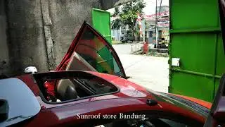 Honda brio pasang sunroof tanpa di cat