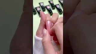 Glittery Powder French Manicure.#nailsart #nail #polygeltutorial #polygel