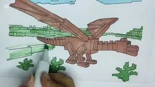 Minecraft Colouring Page l Art with Jane