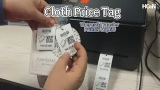 Cloth price tag label hard sticker paper printing --- 4 inch thermal transfer label printer