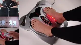 Review- Top10 electric pulse foot massager machine with heat for diabetics reflexology  therapy