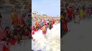 Digha Sea Beach #shorts #bikerpp #viral #digha #beach #waves #bathing