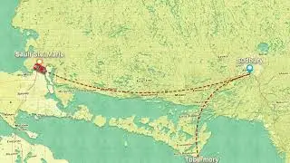 Ontario part of the Trans Canada Summer Journey: interactive map