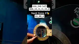 Squid game 2 🎭️single string guitar🎸lesson #guitar #singlestring #music #squidgame2 #song