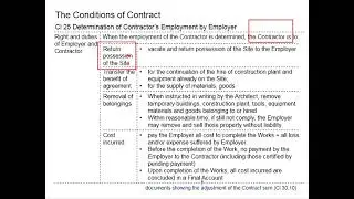 3.35 Determination of Contractor&rsquo;s Employment by Employer (PAM Contract 2018 cl 25)