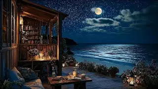 (No Ads) Relaxing Music with Ocean Waves | Soft Piano, Sleep Music, Stress Relief & Wave Sounds