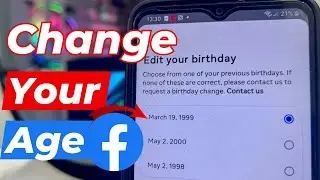 How to Change Your Age on Facebook || Change Birthday Date After Limit