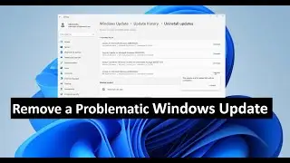 How to uninstall a windows 11 update | #KB5074109 | #KB5071417| Uninstall Microsoft Updates