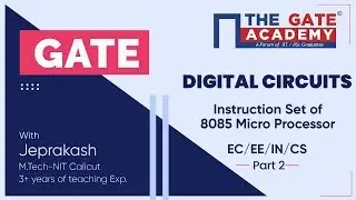 Instruction Set of 8085 Micro Processor (Part-2) | Digital Circuits | GATE  Free Lectures