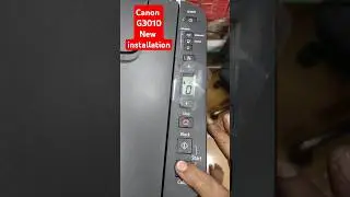 Canon G3010 New installation #canon #service #new #printersupportsoftware