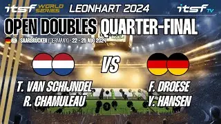 Van Schijndel/Chamuleau vs Droese/Hansen - Open Doubles - Quarter-Final - ITSF WS Leonhart 2024