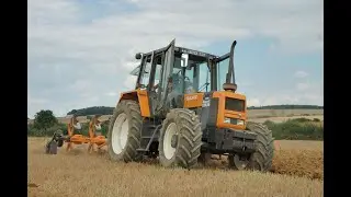 Tracteur Renault 120-54 TRACFOR  - Charrue Huard - Dole - Franche-comté - vidéo vintage