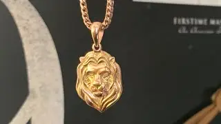 Actual review of 18 k Jacoje Rose Gold Lion Pendant. King Johnny the Jeweler giveaway at 300 subs