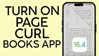 How to Turn on Page Curl on Books App on iPhone iOS 16.4 (2023)